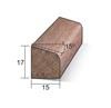 Meranti glaslat type A12 - wit gegrond 15x17x4600 mm